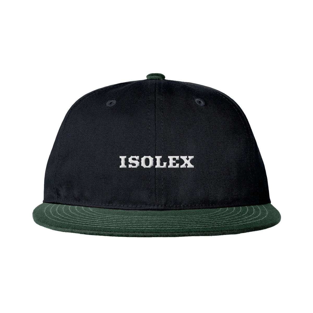 ISOLEX レトロスタイルキャップ ツートーン black-x-kombu-green image