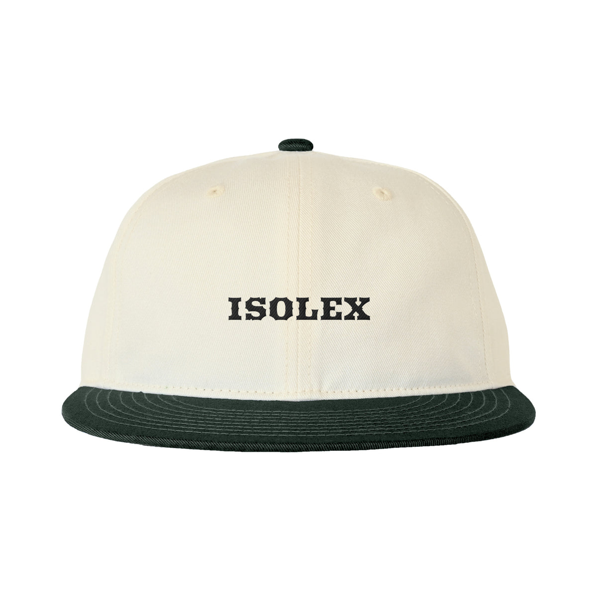 ISOLEX レトロスタイルキャップ ツートーン cream-x-kombu-green image