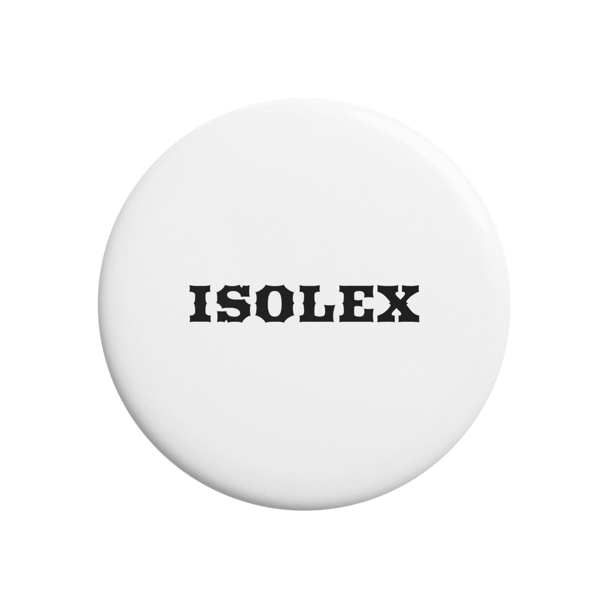 ISOLEX オリジナル缶バッジ white image